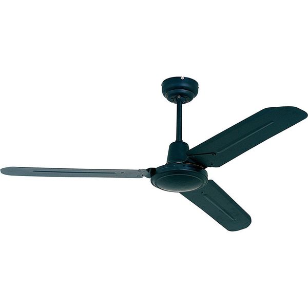 Eurolux 3 Blade Indust Ceiling Fan Black