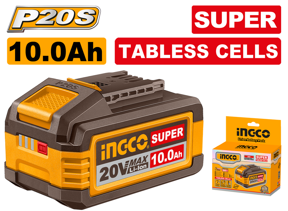 Ingco Tabless Cells Battery 20V 10A
