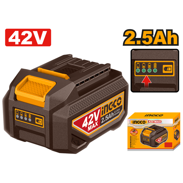 Ingco Li-Ion Battery Pack 42V 2.5AH