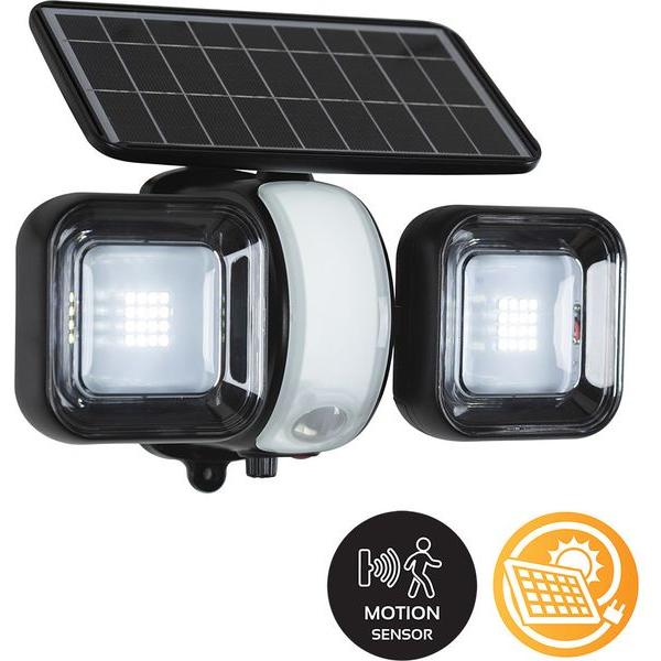 Solar Security Led Light Black