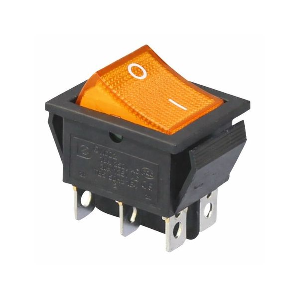 Stove Switch Square Red ON/OFF DPDT