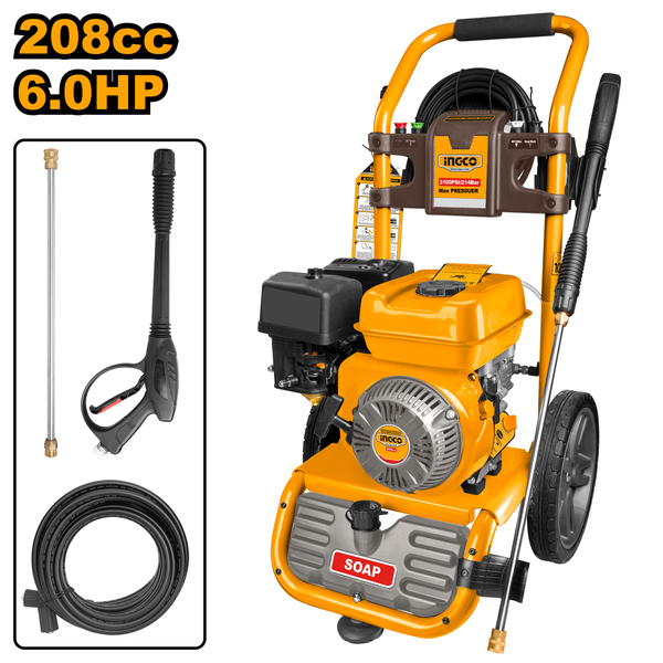 Ingco Gasoline Pressure Washer 214Bar