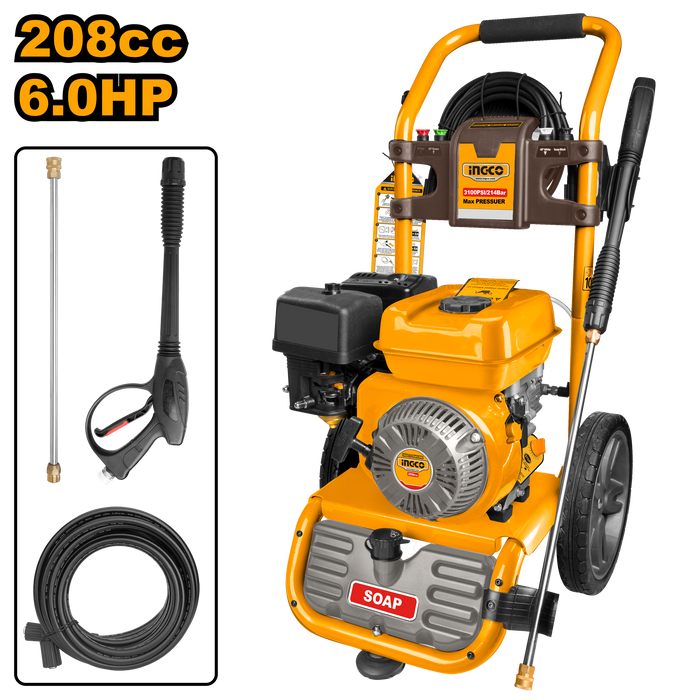 Ingco Gasoline Pressure Washer 214BAR
