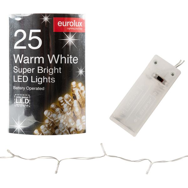 LED Chain Light Battery White