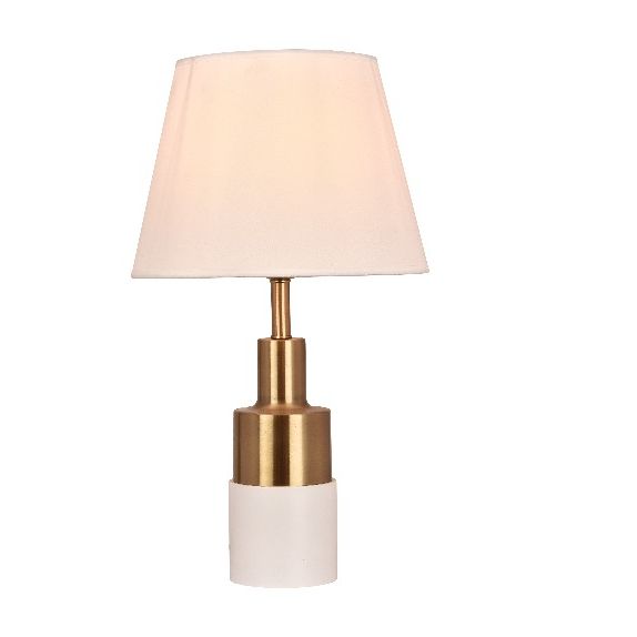 HT Table Lamp White/Gold HL7115