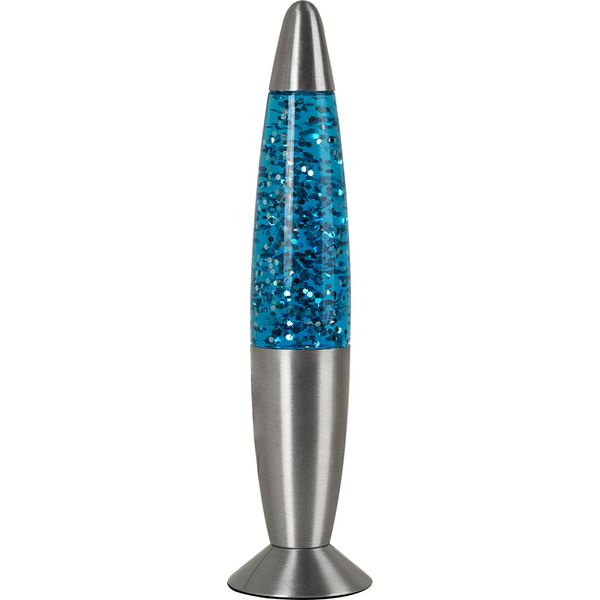 Glitter Lava Lamp Blue/Silver Eurolux