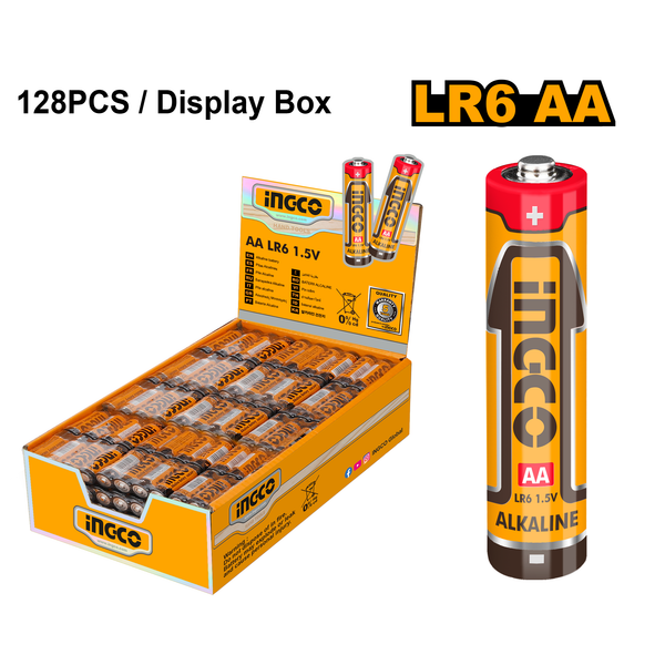 Ingco Alkaline AA 4 Pack Batteries