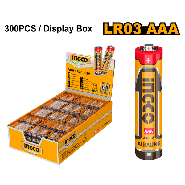 Ingco Alkaline AAA 4 Pack Batteries