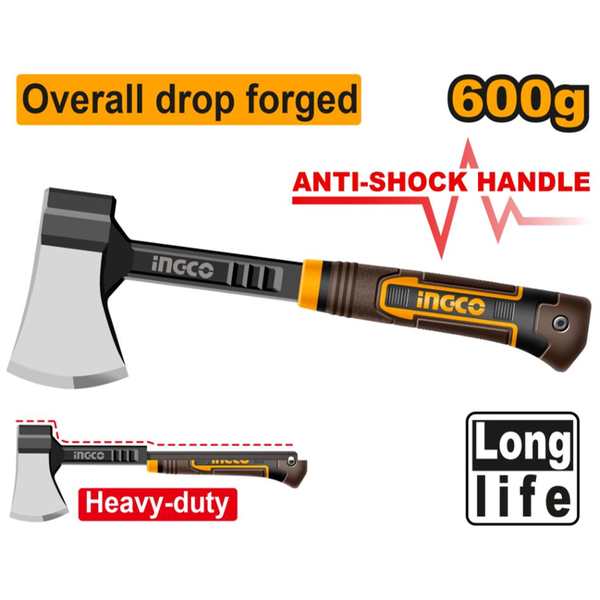 Ingco Axe Anti Shock Handle 600g
