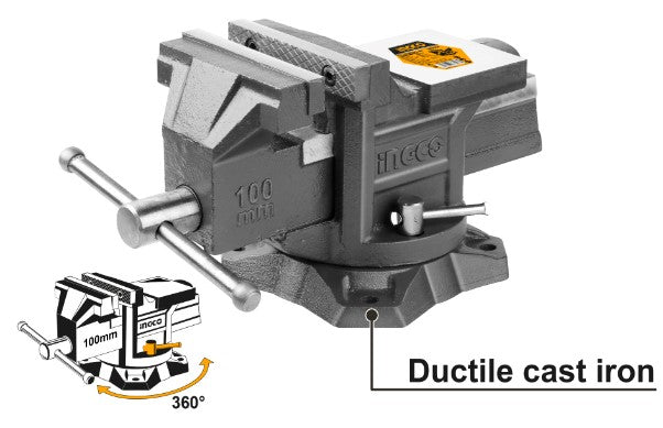 Ingco Bench Vice Swivel 100mm