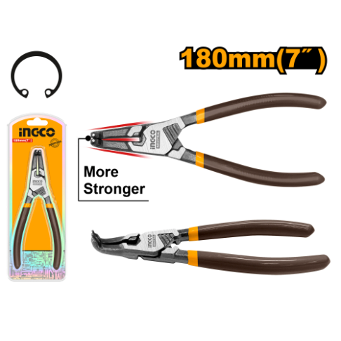 Ingco Bent Circlip Pliers 180mm