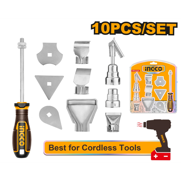 Ingco Heat Gun Accessories 10Pcs