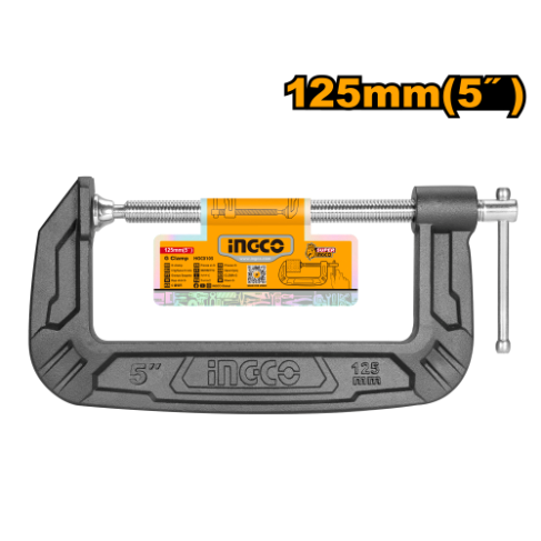 Ingco G Clamp Cast Iron 125mm