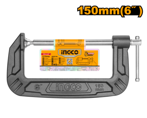 Ingco 150mm G Clamp Cast Iron