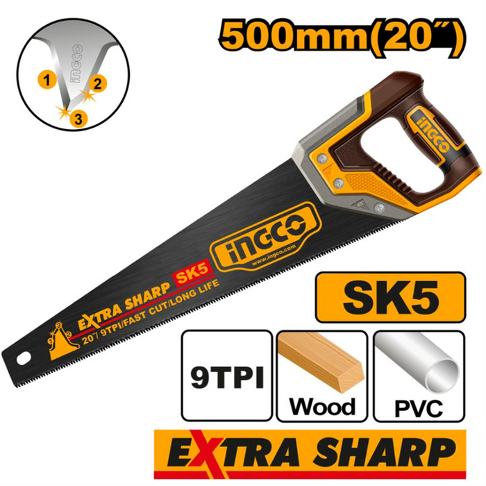 Ingco Extra Sharp Hand Saw 500mm