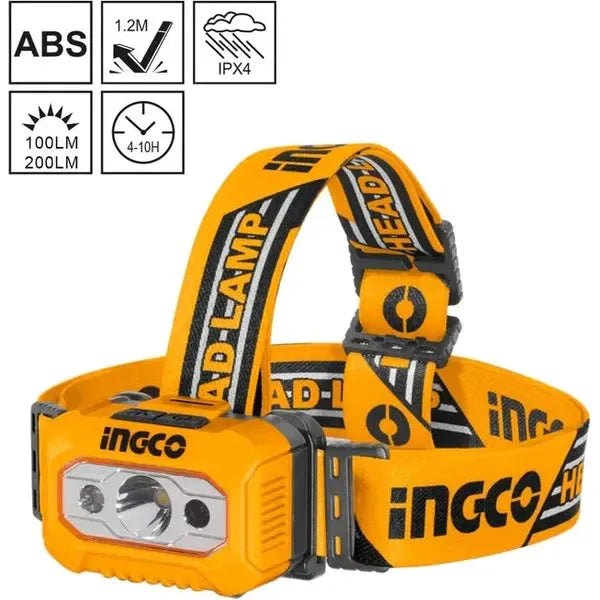 Headlamp Ingco 200LM AAAx3