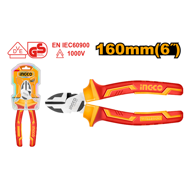Ingco Side Cutter VDE 160mm 1000V