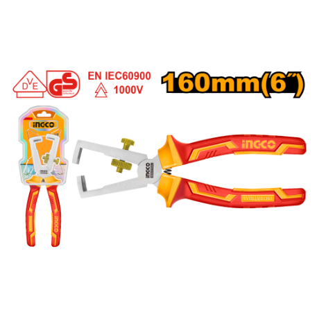 Ingco Cable Stripper Plier 160mm VDE