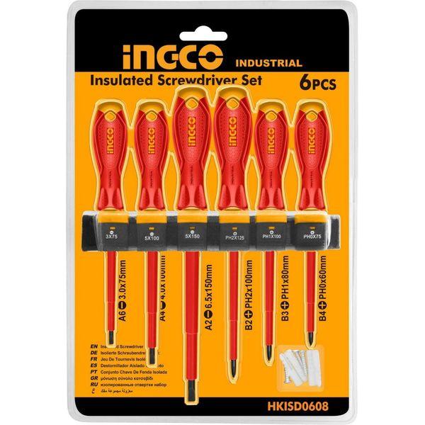 Screwdriver Set Ingco VDE 6pc