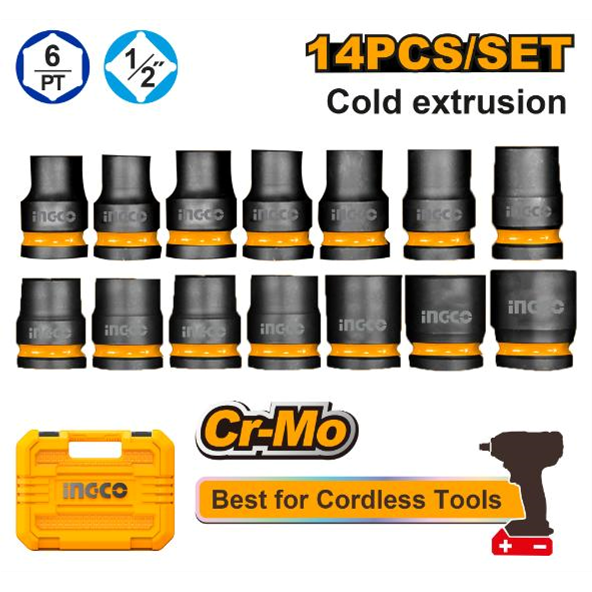 Ingco Socket Set 14 Pcs Impact Drive