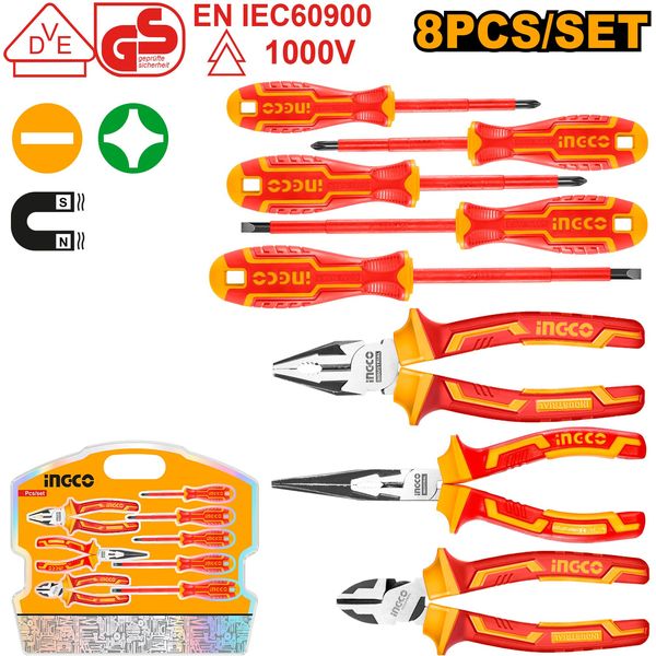 Tool Set Insulated VDE 8PC Blister