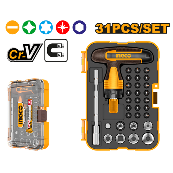 Ingco Wrench Screwdriver Set 31 Pcs