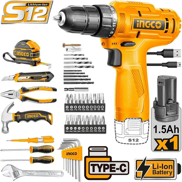 Cordless Drill 12V PS-89 PCE Tool Set