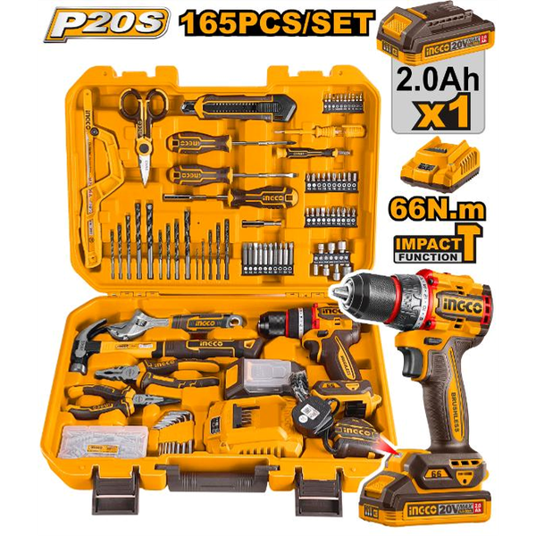 Ingco 165 Piece Tools Set in Case