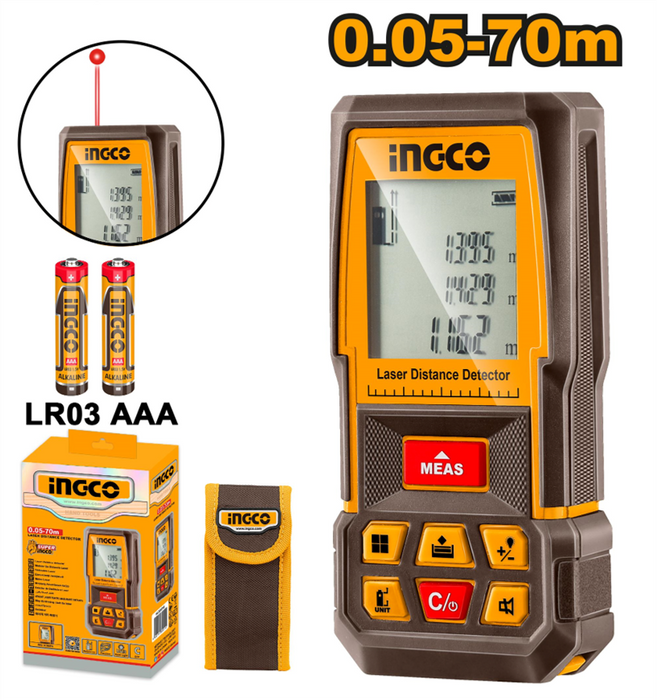 Ingco Laser Distance Detector 0.5-70m