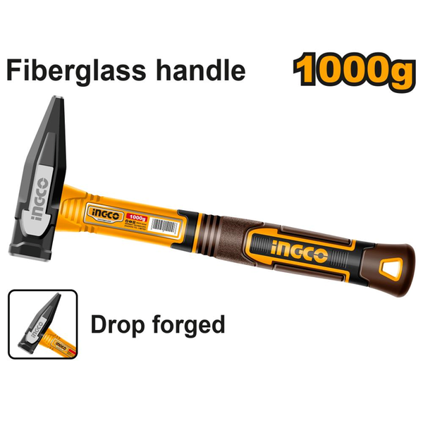 Ingco Machinist Hammer Fibreglass 1000g