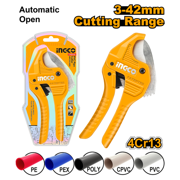 Ingco Pipe Cutter Auto 3-42mm