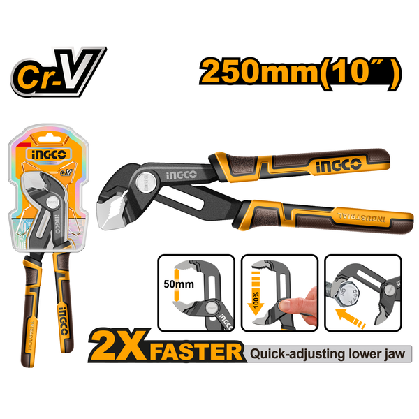 Ingco Water Pump Plier 250mm Cr-V Q/OP