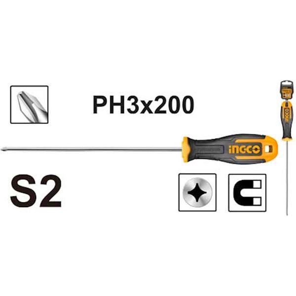 Screwdriver Ingco DIY PH 3x200mm