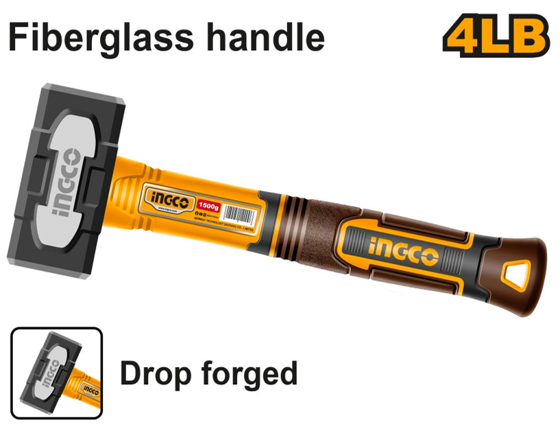 Ingco Fibreglass Sledge Hammer 1.8kg