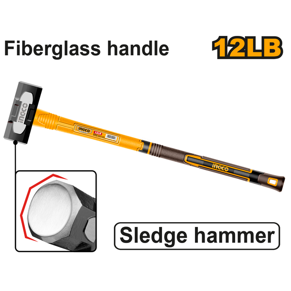 Ingco Fibreglass Sledge Hammer 5.4kg