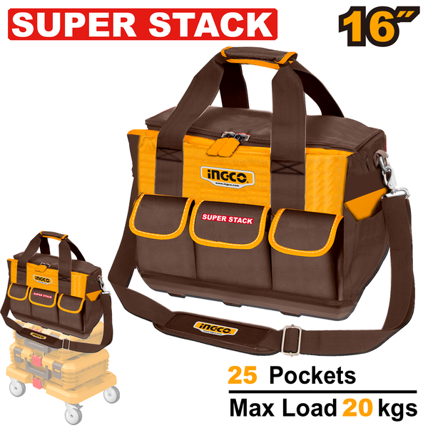 Ingco Super Stack Tool Bag 16inch