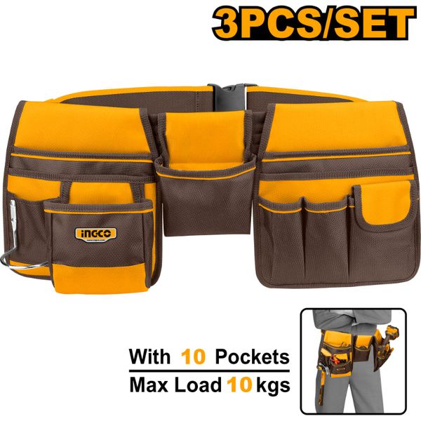 Toolbag Belt Pouch 2PC Ingco