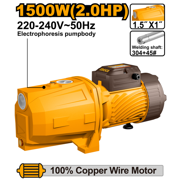 Ingco 1500W Jet Water Pump 220V