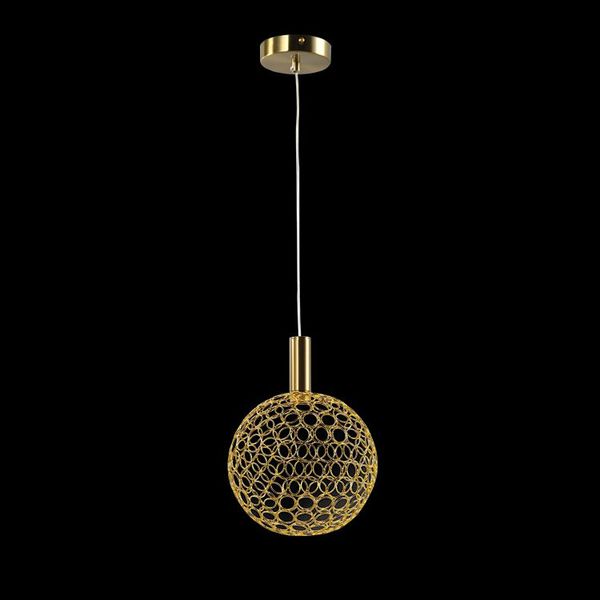 K Light Medium Round Metal Ring Pendant