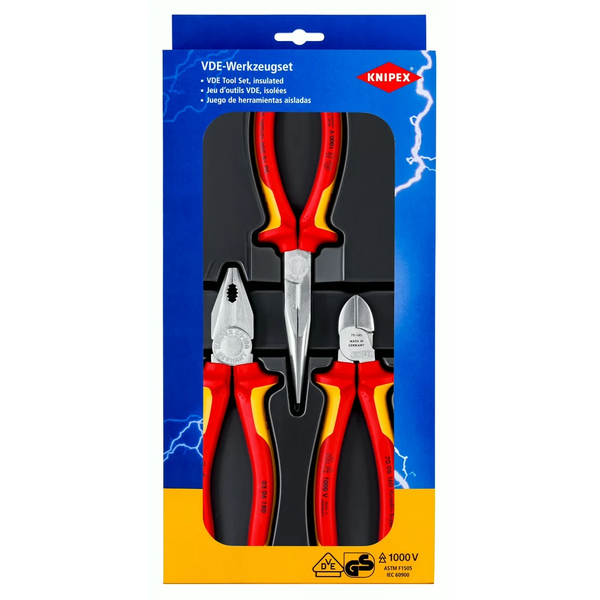 Knipex Plier Set 3Piece VDE 1000V