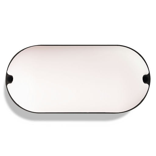 Bulkhead Large Eco Oval Led 15W Blk IP65