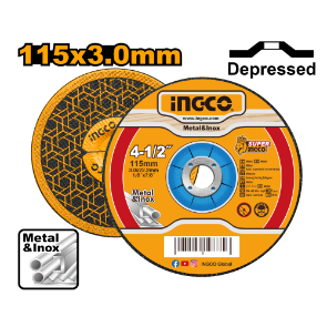 Ingco 115x3mm Steel Cutting Disc..