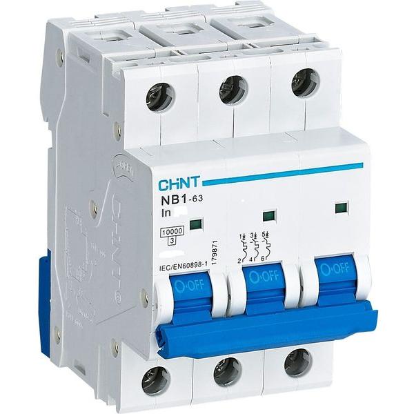 Chint Din Breaker 3P 6KA 25A.