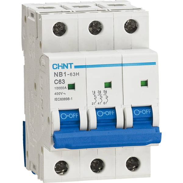 Chint Din Circuit Breaker 3P 63A 10KA. N