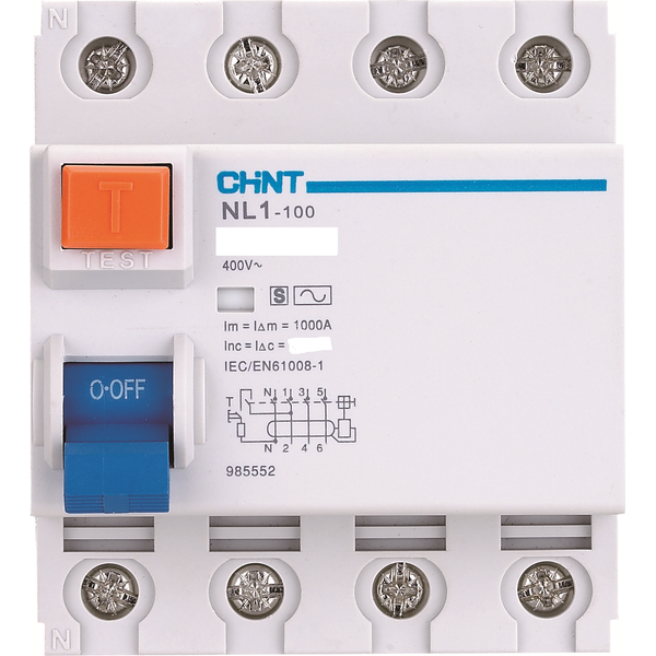 Chint Earth Leakage 3PH 6KA 80A No O/L.