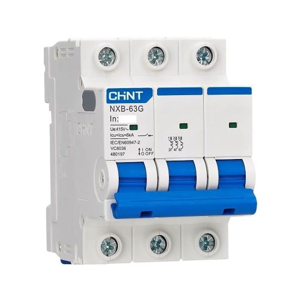 Chint Din Breaker 3P 6KA 10A.New