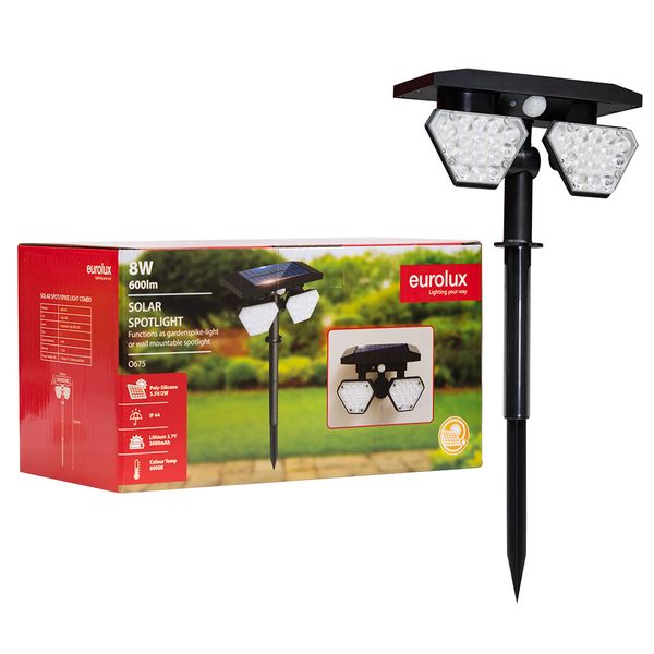 Eurolux Led S/Spotlight Combo Black