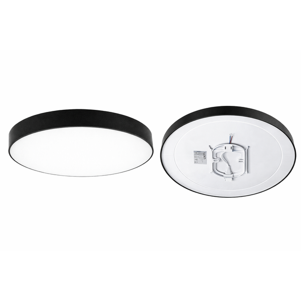 Luxn Ceiling Light 24W CCT Pluto PVC Blk