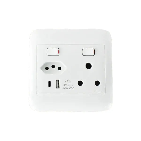 Onesto Plug 4x4 1x16A 1xEuro 1xCX 1xUSB