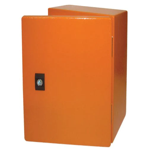 Orange Metal Enclosure 300x250x200mm.